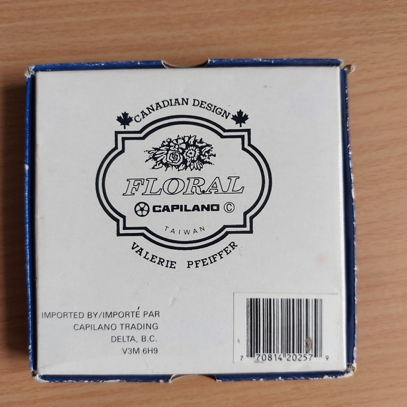 Vintage 1980's Valerie Pfeiffer Coaster Set - Picture 2 of 3